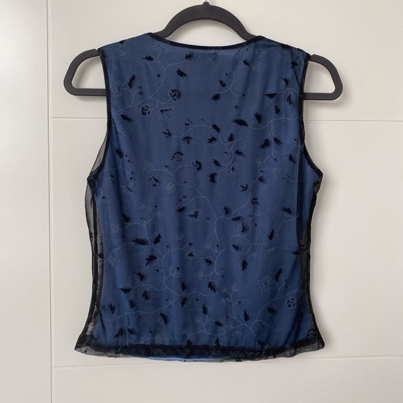 KOOKAI DOUBLE-LAYERED MESH TANK TOP. - Picture 4 of 5